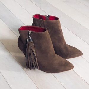 Charles Jourdan Suede Ankle Boots